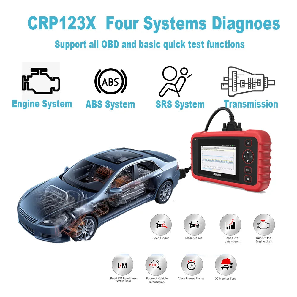 Launch Obd2 Crp123x Obd2 Premium Diagnostic Scanner Tool