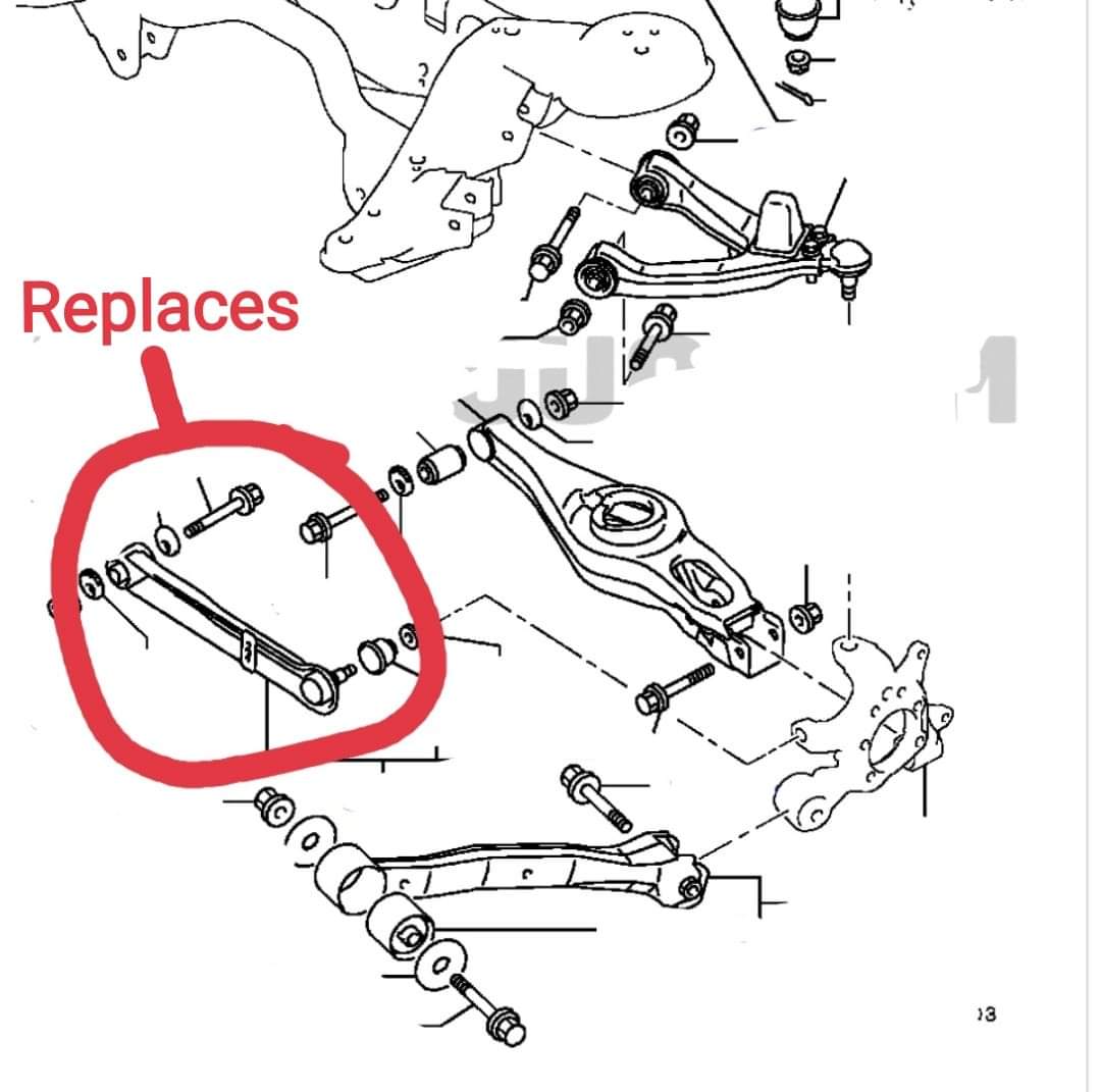 Adjustable Rear Toe arm Gen 3/4 Shogun Montero