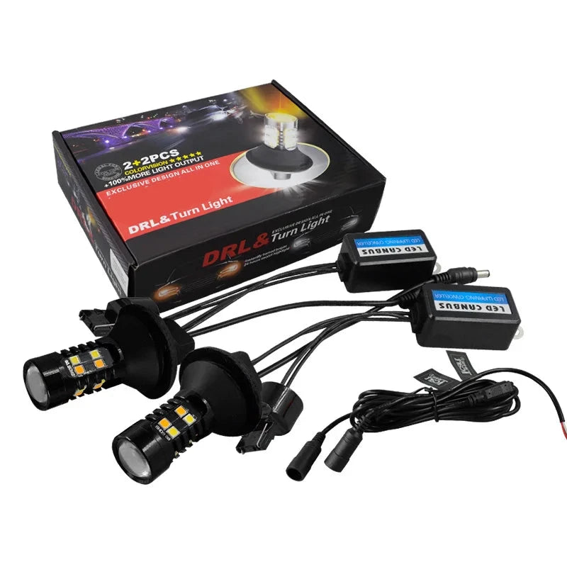 *Pajero led switchback 2Pcs Led DRL Daytime Running Light Blinkers