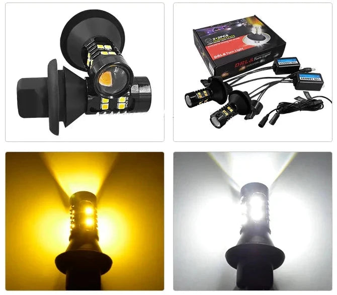 *Pajero led switchback 2Pcs Led DRL Daytime Running Light Blinkers