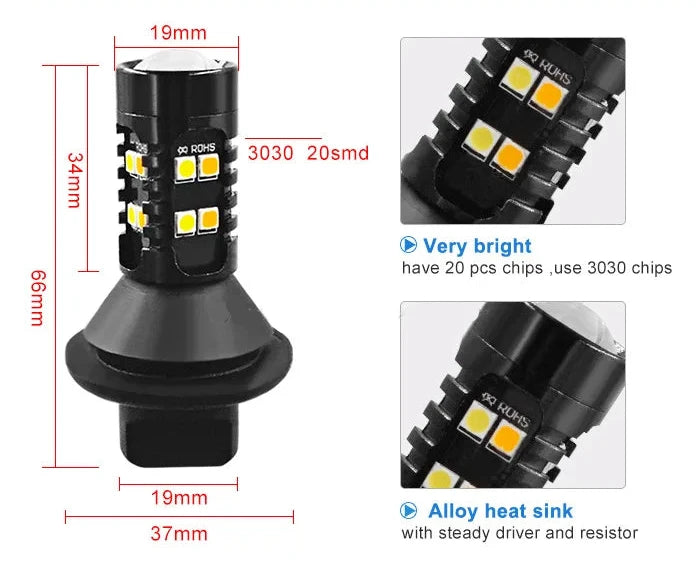 *Pajero led switchback 2Pcs Led DRL Daytime Running Light Blinkers