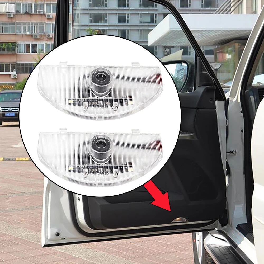 LED Car Door Welcome laser light Courtesy Light. Mitsubishi Pajero Montero