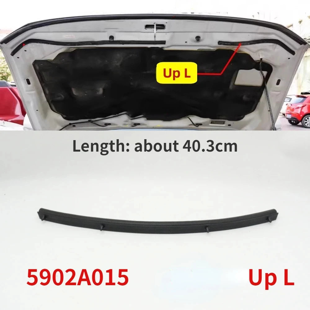 4PC/Set Front Hood Rubber Bonnet Seal Strip. Mitsubishi Pajero Montero Shogun