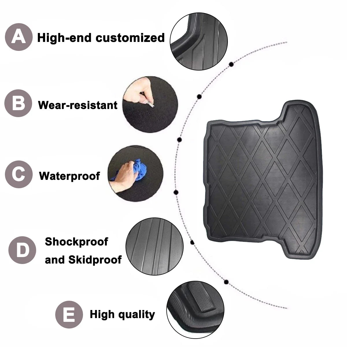 Cargo Liner Boot Tray Mitsubishi Pajero Shogun 2006-2021