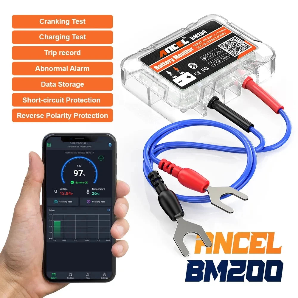 BM200 12V Battery Monitor Wireless Bluetooth