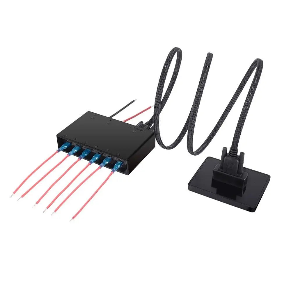 12V/24V 6 Gang LED Switch Panel Slim Touch Circuit Control Panel Box Touch Screen Switches Panel for Car Marine Caravan