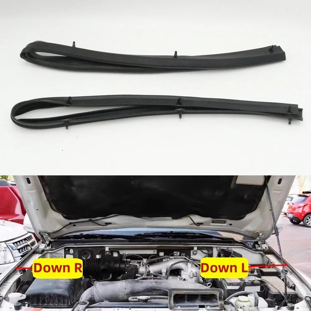 Bonnet Inner Rubber Seal (sides) Strip For Mitsubishi Montero Pajero Shogun 2006-2021