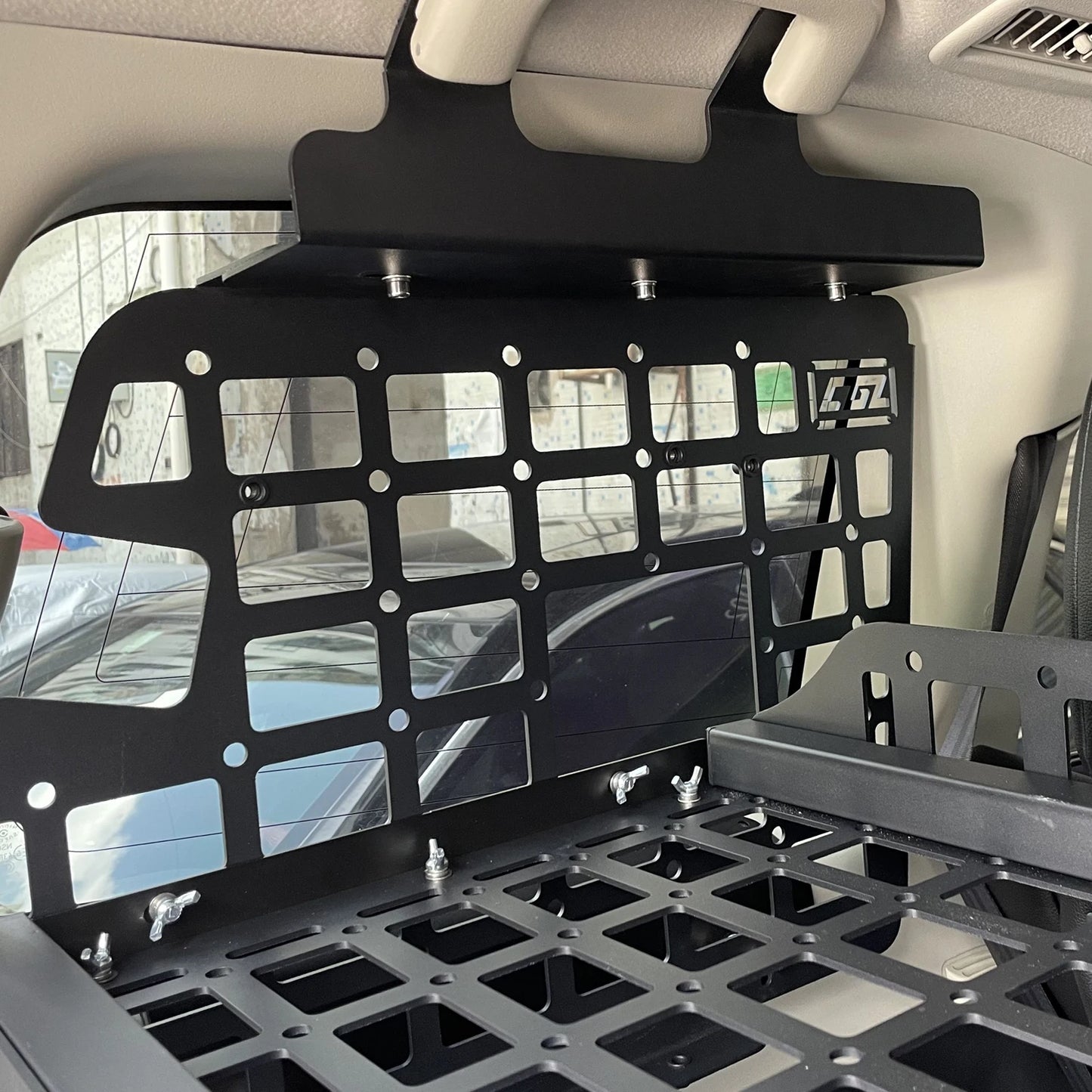 *Mitsubishi Pajero 2006-2021 Rear Cargo Molle Storage and Shelf Organizer