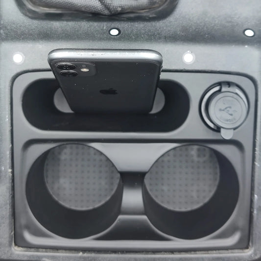 Pajero GEN 3 Deeper Pocket Cup Holder with Dual USB