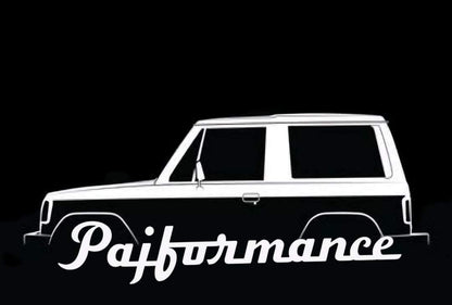 Pajero generation stickers