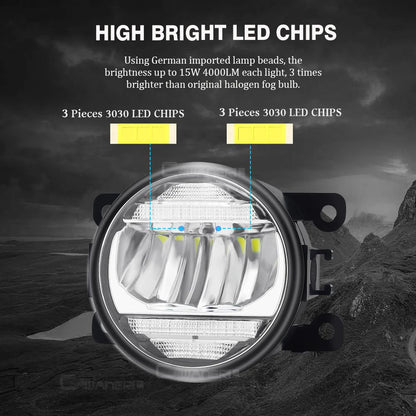 2in1 Fog Light + Daytime Running Light For Mitsubishi Pajero gen 4