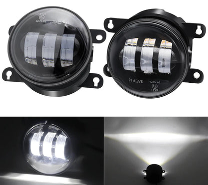 2 x LED Fog Light 30W 6000LM  DRL Fog lights For Mitsubishi Pajero