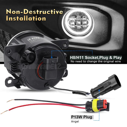 Pajero Angel Eye Fog Light. LED DRL Fog Light multi colour