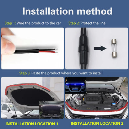 Daytime Running Light Bonnet Led Strip