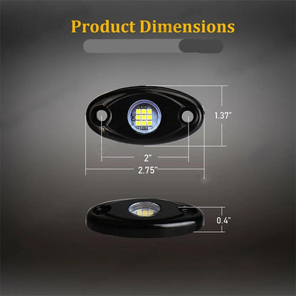 10 LED Rock Light Kit White