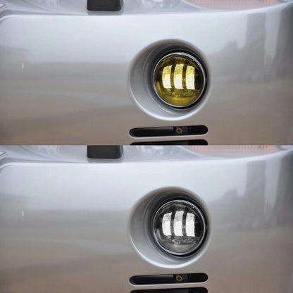 Fog Lights LED Clear Driving Lamp for Mitsubishi Pajero Montero gen 3 2001-2006 White + Yellow DRL