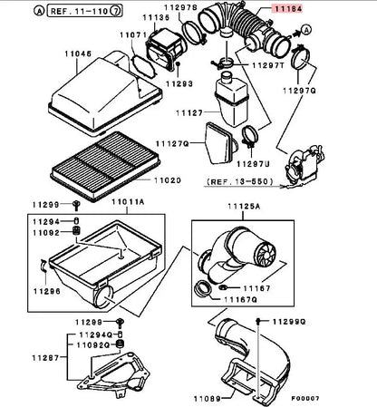 Air Cleaner to Throttle Body Intake Pipe