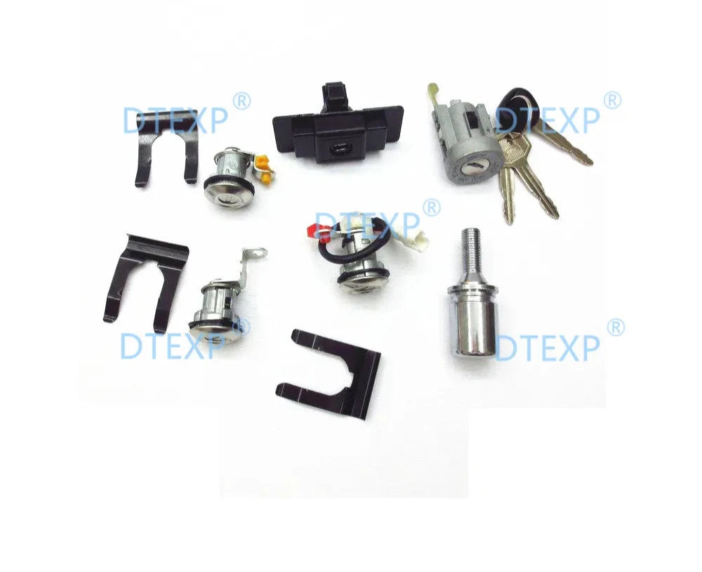 Full Kit 2 Versions Ignition, Spare Tyre Door, Door Lock Cylinder Key Set Pajero Glove Box Lock for Montero MK2