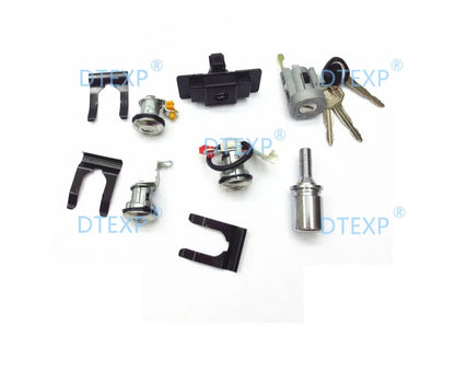 Full Kit 2 Versions Ignition, Spare Tyre Door, Door Lock Cylinder Key Set Pajero Glove Box Lock