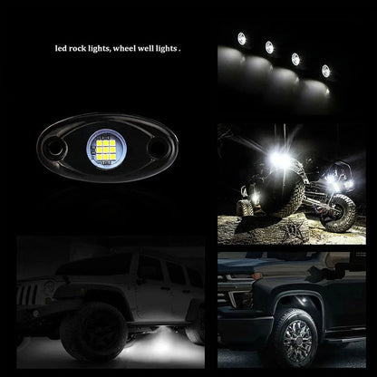 10 LED Rock Light Kit White