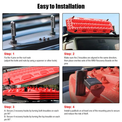 Mounting Pins for MaxTrax MKII Recovery/Traction Boards