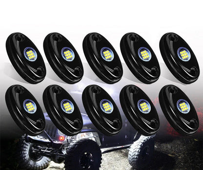 10 LED Rock Light Kit White