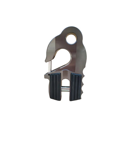 Flat Winch Shackle Recovery Hook 18,000LB w/Iron Pin & Rubber Guard Universal Fit